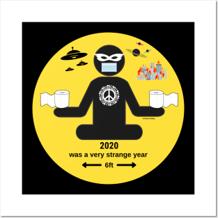 2020 Quarantine, TP, Masks, Riots, UFOS, and Peace Posters and Art